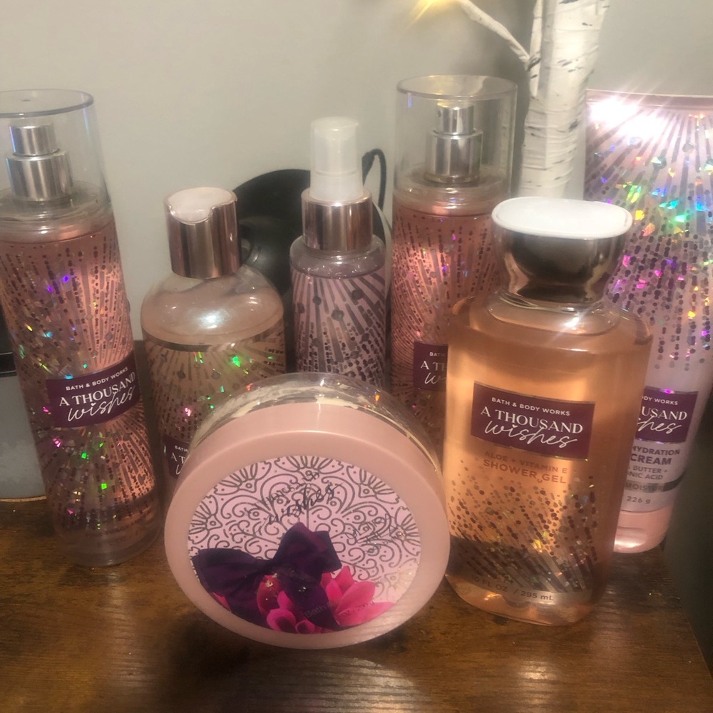 Bath & Body Works A Thousand Wishes Set - Pink & Gold Accents